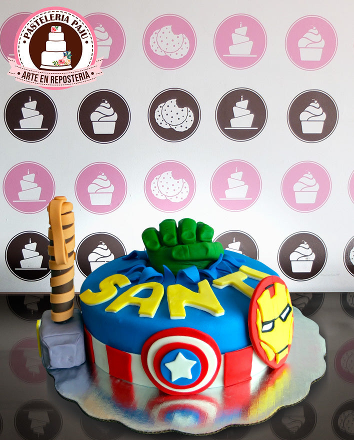 Super Heroes Cake