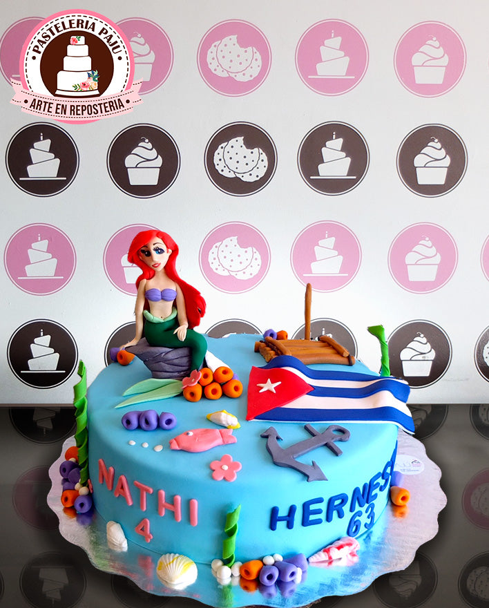 little mermaid cake