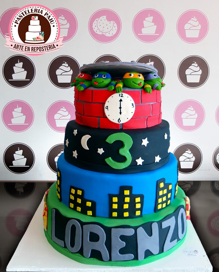 ninja turtles cake