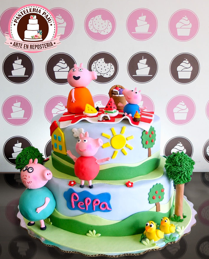 Pepa Pig Family Cake