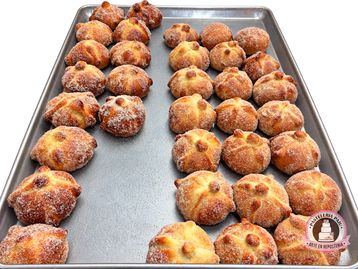 Mini pan de muerto azucarado