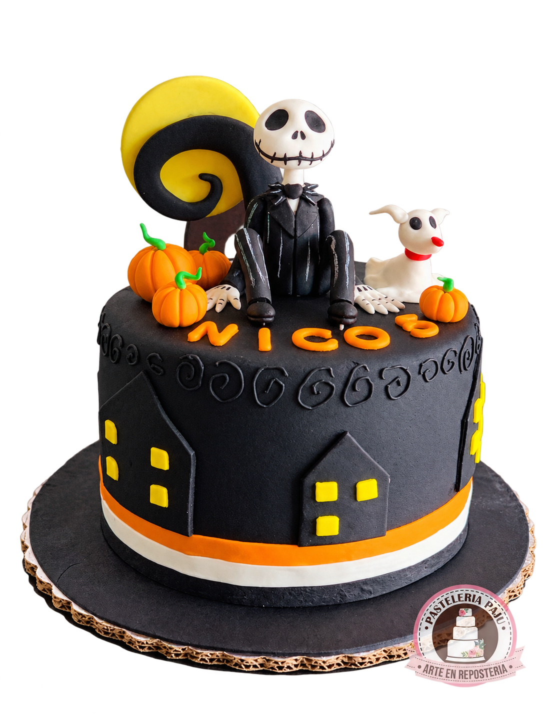 Pastel de Jack Skellington y Zero