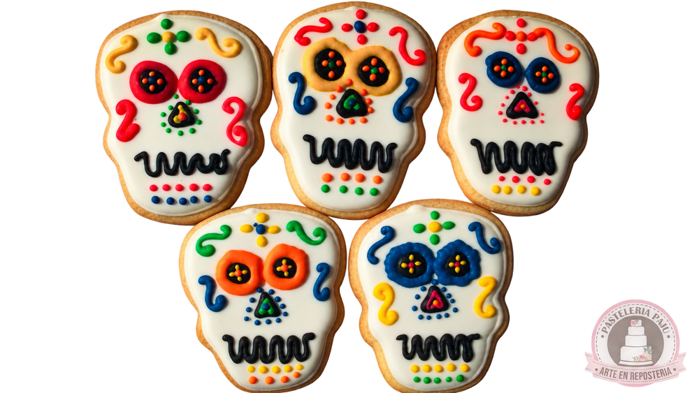 Galletas de calaveritas para Día de Muertos