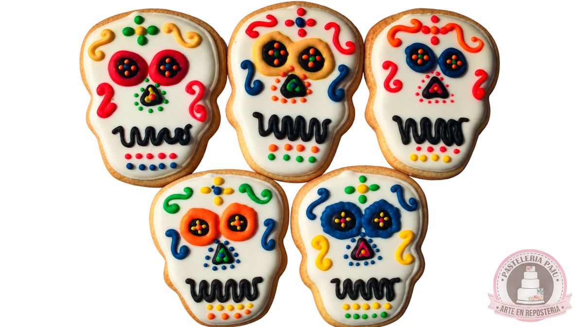 Galletas de calaveritas para Día de Muertos