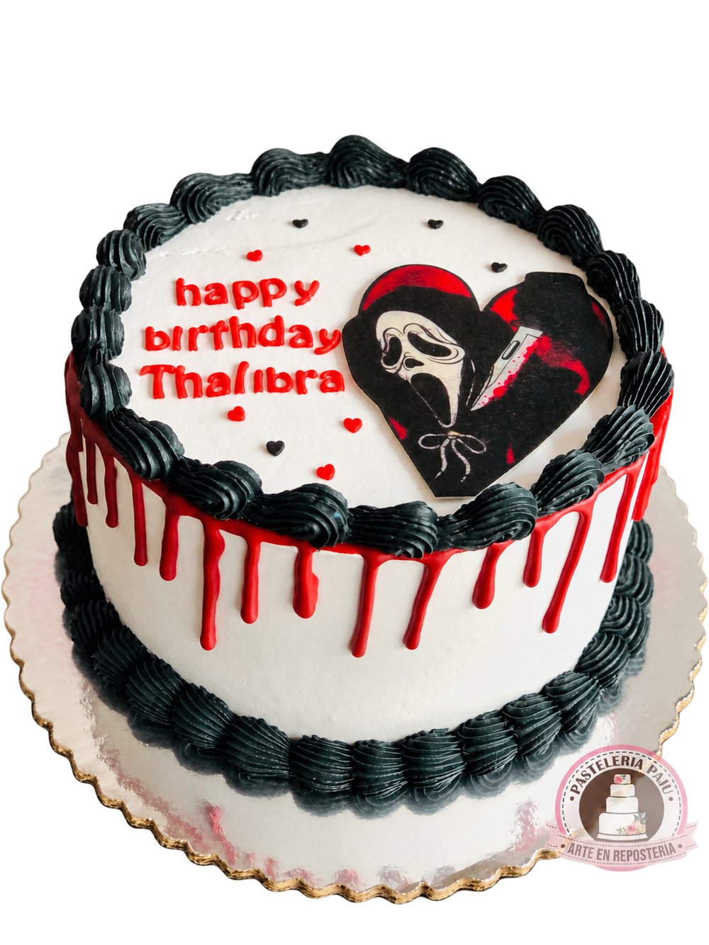 Pastel de cumpleaños de Ghostface