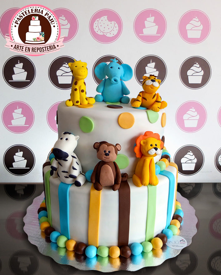 Pastel Safari cumpleaños